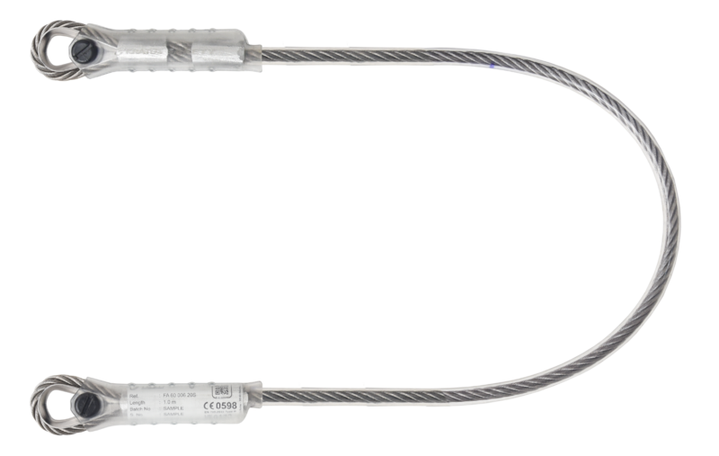 Élingue d'ancrage en câble Inox 1m