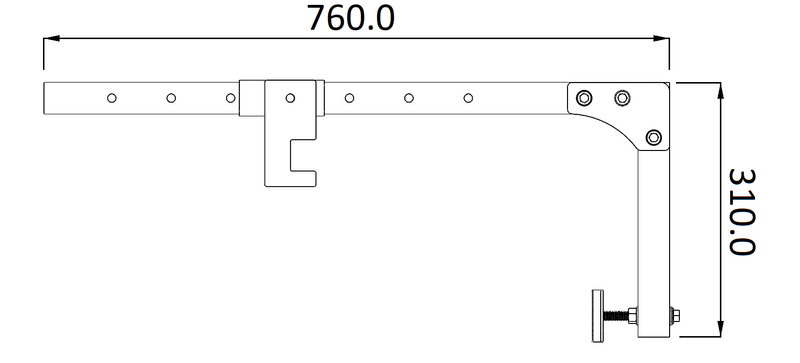 WINDOOR - Accessoire pour barre d’ancrage de porte, pour fenêtres de toit et ouvertures sur plans inclinés