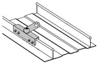 WAVY 2 - Point d'ancrage aluminium pour bac acier à joint debout