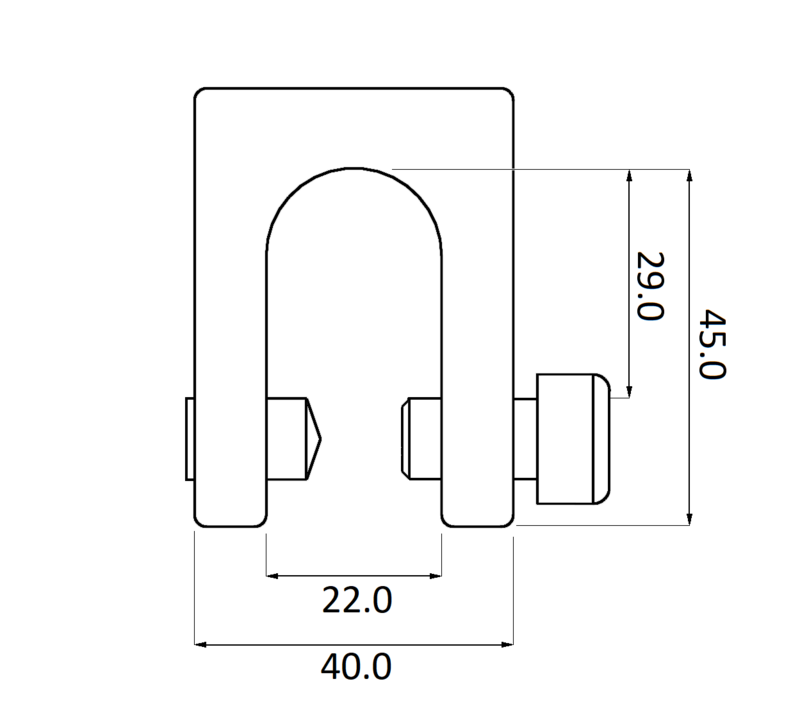 WAVY 2 - Point d'ancrage aluminium pour bac acier à joint debout