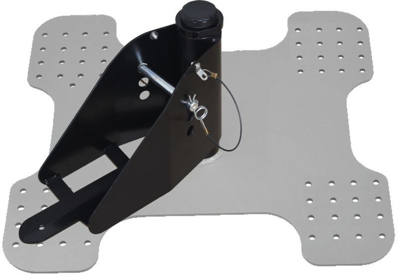 IBIS 2 - Point d'ancrage fixe rotatif à 360° pour ARA sur couverture bac acier trapézoïdal