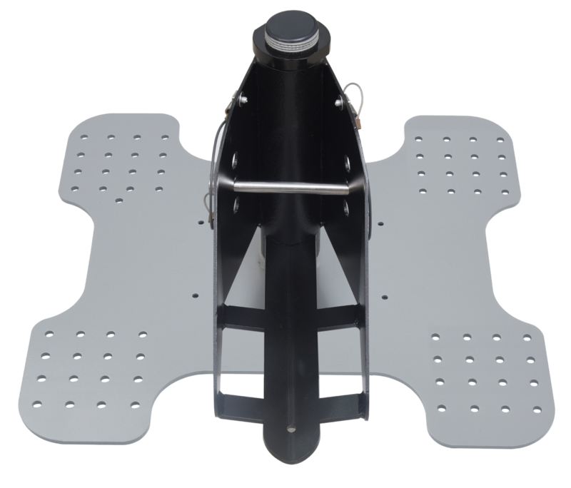 IBIS 2 - Point d'ancrage fixe rotatif à 360° pour ARA sur couverture bac acier trapézoïdal