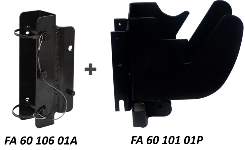 EASYSAFEWAY 2 - Ensemble platines d'adaptation universelles pour antichutes à rappel automatique avec treuil de sauvetage intégré