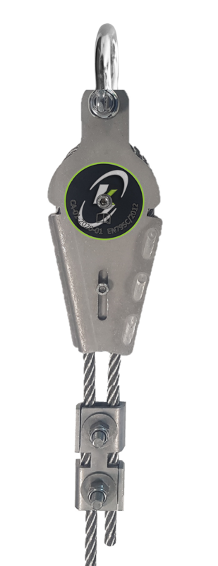 Boîte à coin pour ligne de vie horizontale câble KS-Line (KS 4000)