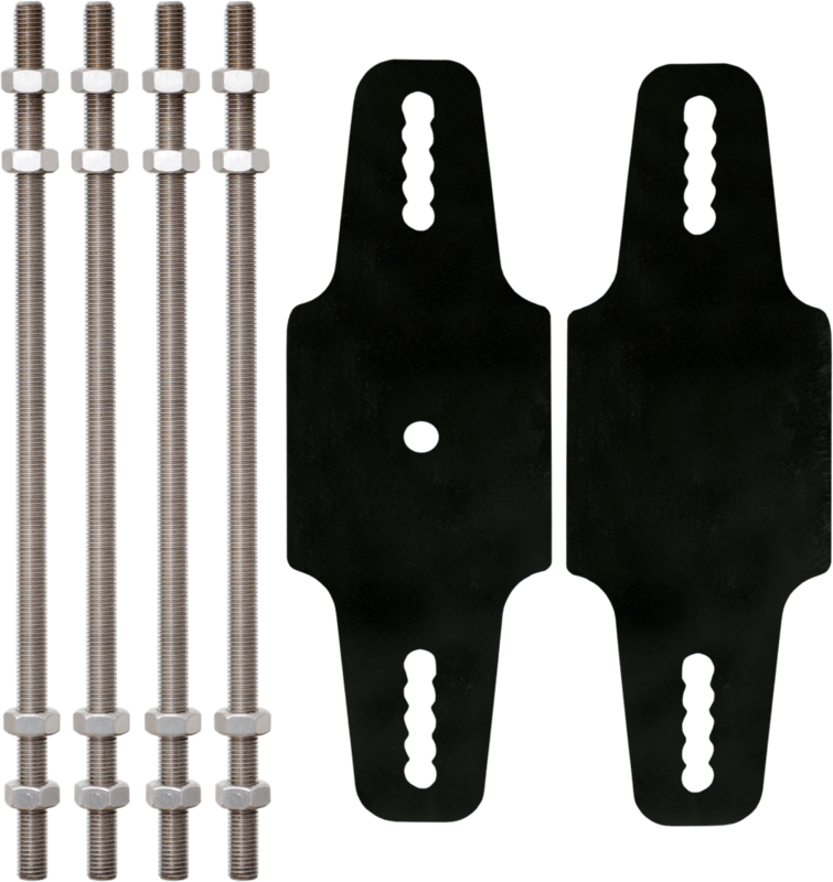 Plaque de fixation par bridage pour ligne de vie horizontale câble KS-Line (KS 4000)