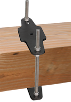Plaque de fixation par bridage pour ligne de vie horizontale câble KS-Line (KS 4000)