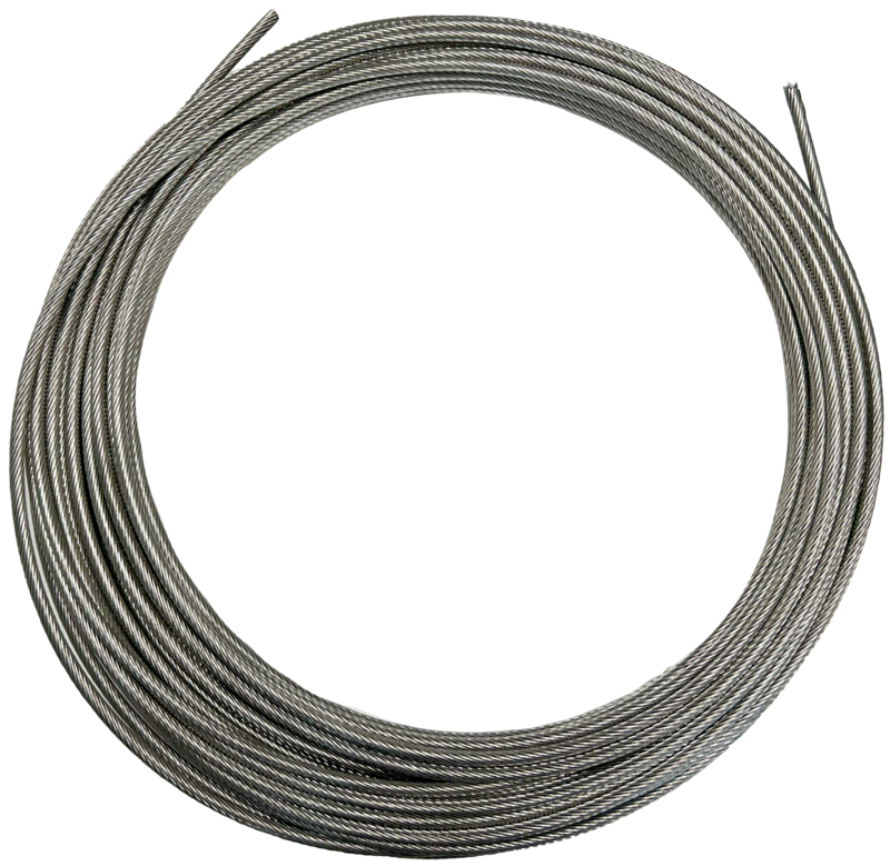 Câble acier inoxydable 1x19 diam 8 mm pour ligne de vie KS 4000 MAX-S