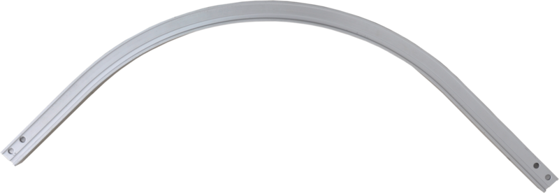 KS-RAIL - Rail intermédiaire d'angle 90° incurvé pour mur intérieur