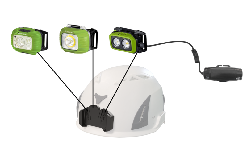 Platine adhésive pour installation des lampes frontales NEWTON 2/3/4 sur casque